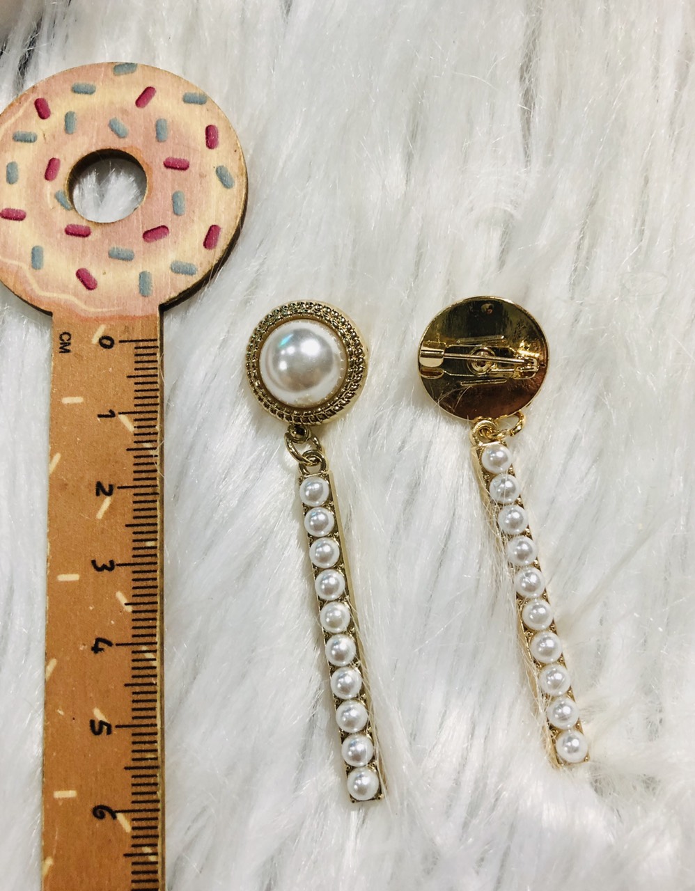 [HCM]Cài áo thả hình que đinh hạt. Dài 6cm