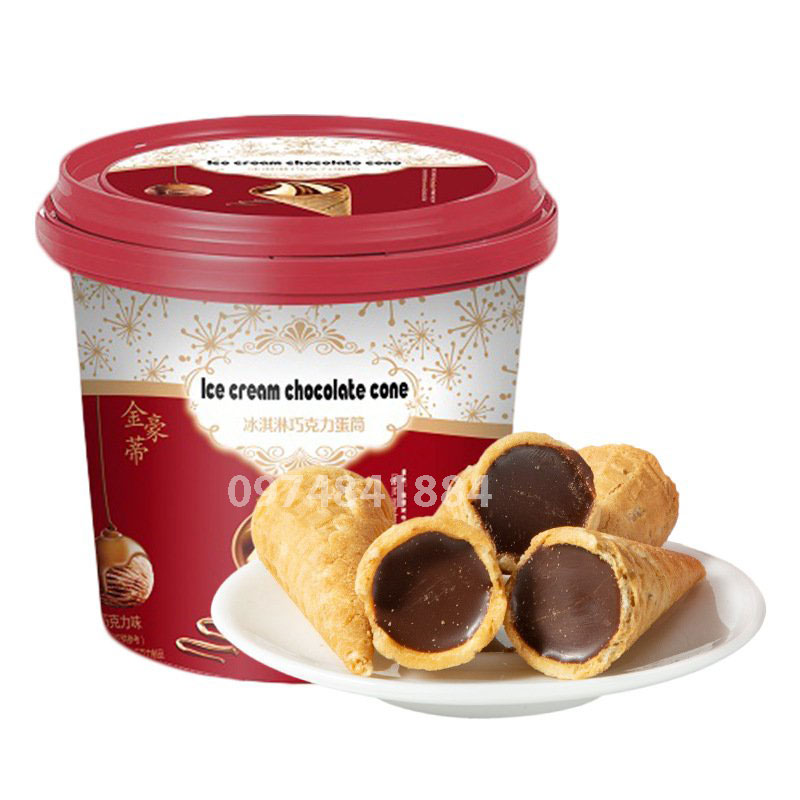 [Tết 2022]BÁNH ỐC QUẾ XÔ ICE CREAM CHOCOLATE 158G