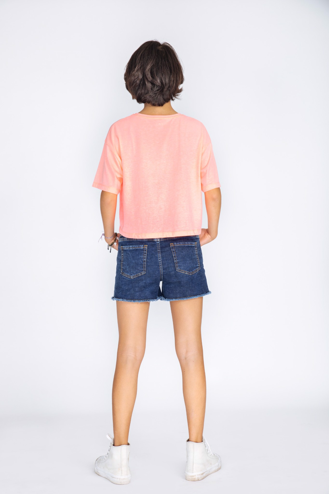 Quần Short Bé Gái Boho embroidered pull on shorts