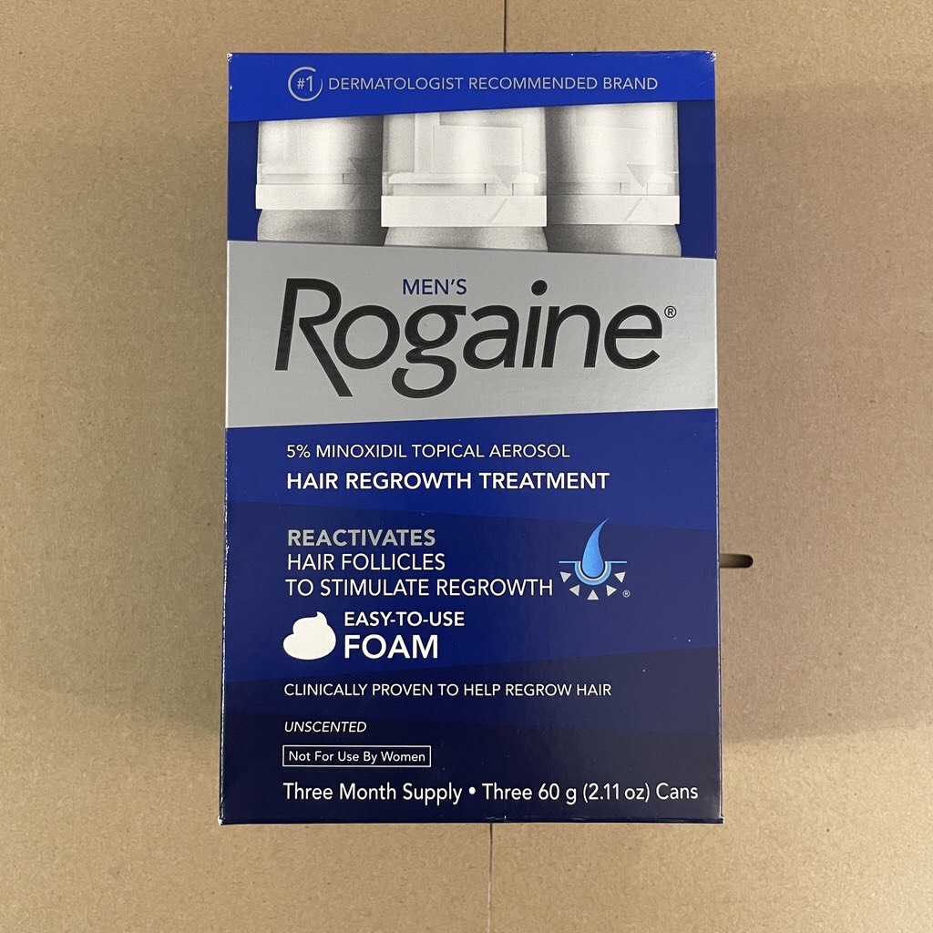 XỊT MỌC TÓC MINOXIDIL 5% Rogaine DẠNG BỌT Bill US