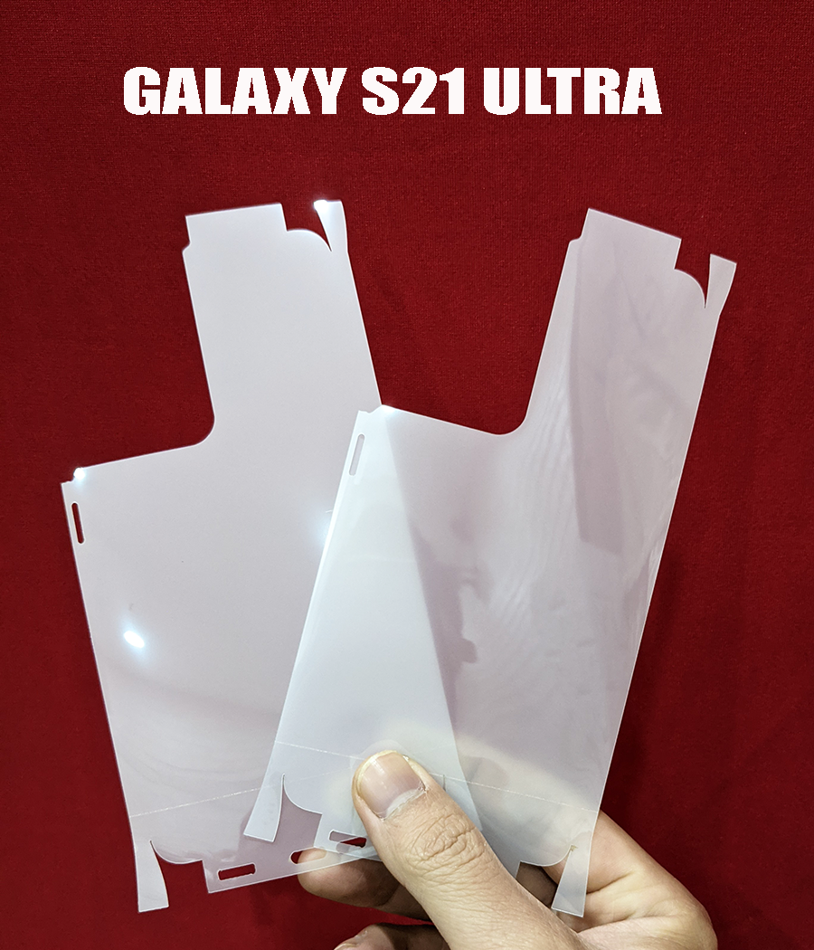 Miếng dán PPF 3 lớp full lưng viền Samsung Galaxy S21 Ultra (SM-G998B SM-G998B/DS SM-G998U SM-G998U1 SM-G998W SM-G998N SM-G9980)