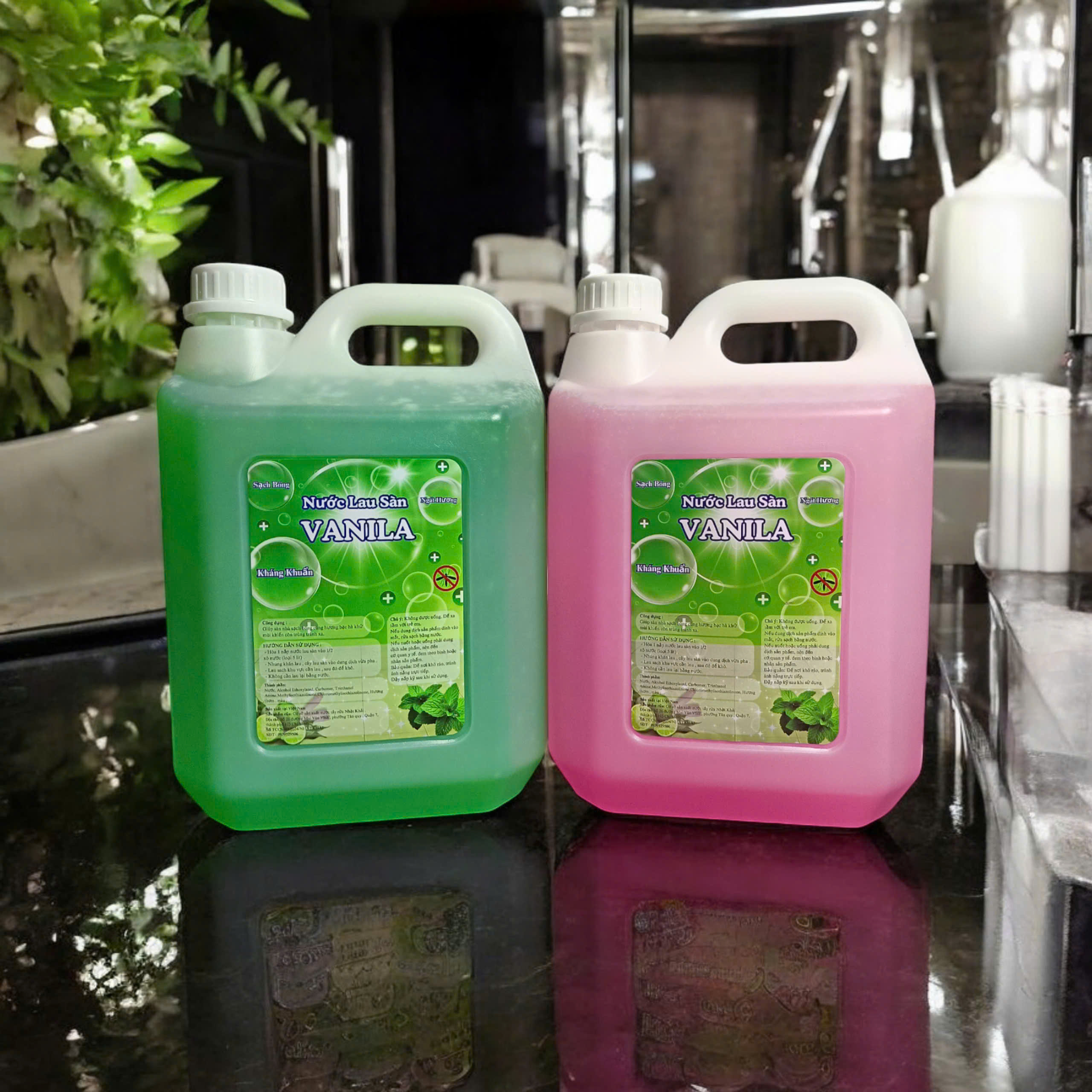 Nước lau sàn Vanila ( can 5 kg )