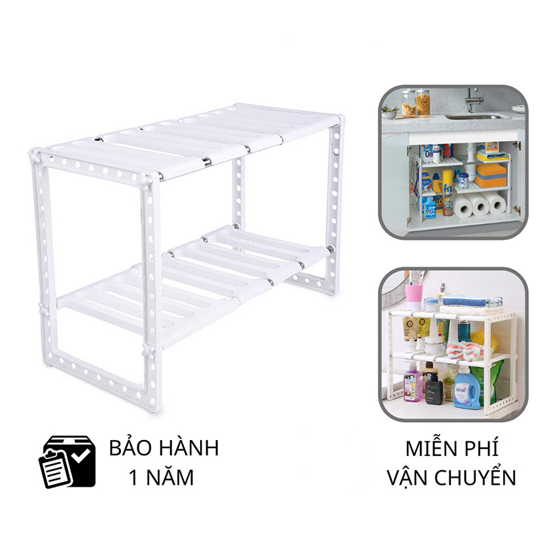 Kệ đựng đồ đa năng - Kệ gầm bếp, Kệ để đồ nhà bếp - kệ để gầm bếp thông minh, kệ bếp thông minh có thể tùy chỉnh kích thước chất liệu thép không rỉ và nhựa nguyên sinh kháng khuẩn Ag+ cao cấp sử dụng để úp chén bát xong nồi chảo trong gian bếp phòn