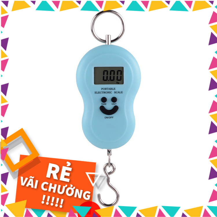 Cân điện tử mini cầm tay mặt cười - tiện dụng