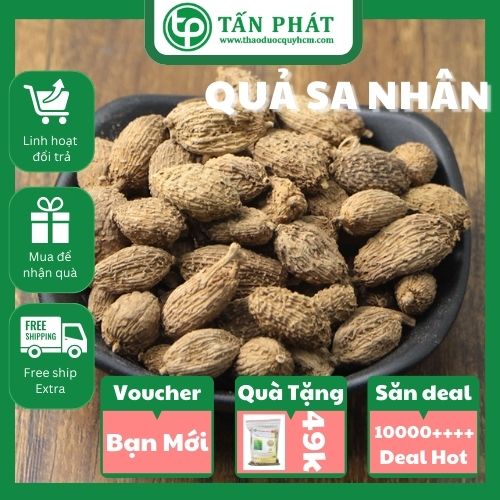 Quả sa nhân sấy khô 100g - Tấn phát - hỗ trợ cải thiện khả năng hô hấp cực kỳ hiệu quả
