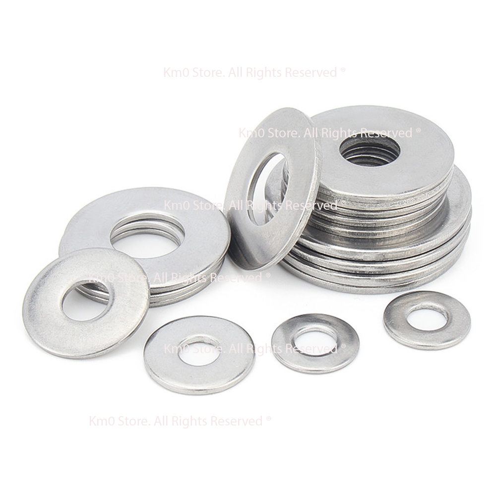 Set 03 lông đền phẳng inox 304 cho ốc m3, m4, m5 cd1045