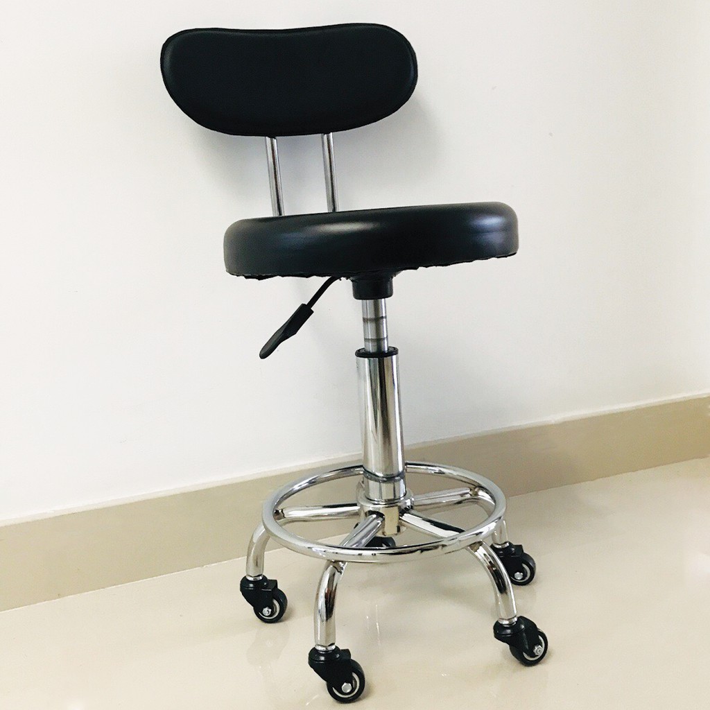 Ghế xoay có tựa lưng mặt da cao cấp