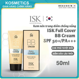 Kem nền đa chức năng kiềm dầu che khuyết điểm BB Cream ISK SPF 50 PA +++ thumbnail