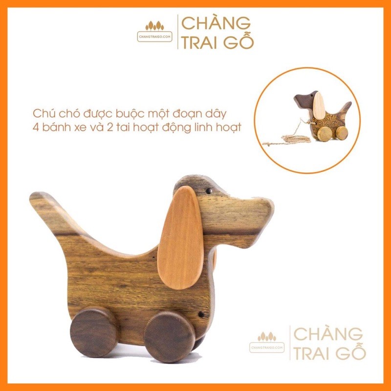 Set 4 Món - Đồ Chơi Gỗ Chàng Trai Gỗ