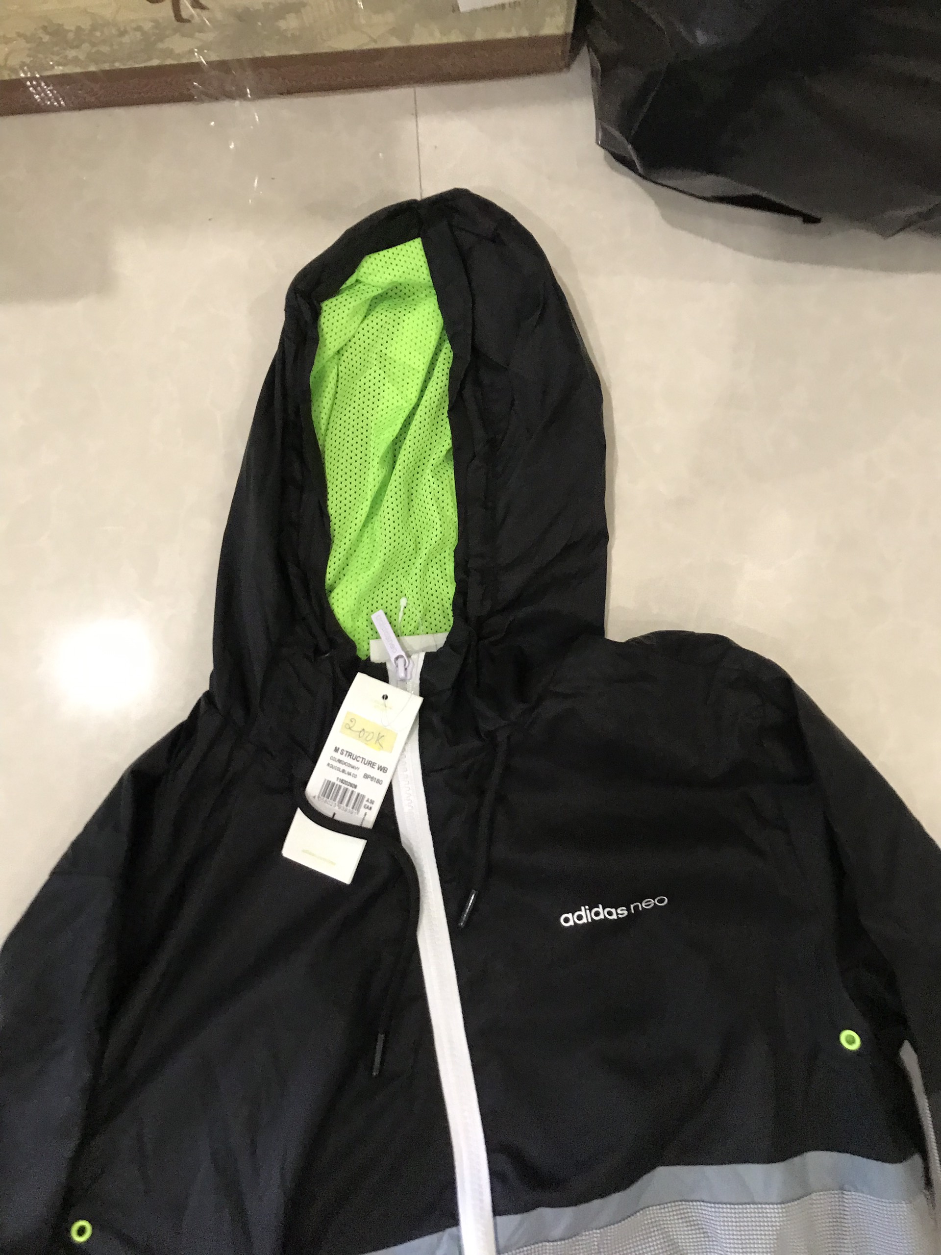 Áo khoác thể thao Adidas Neo BP6180 (xám)