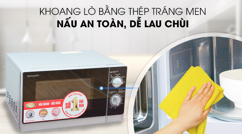 Lò vi sóng Sharp R-205VN(S) 20 lít (Giá áp dụng giao tại HN, HCM& các tỉnh liên hệ shop)