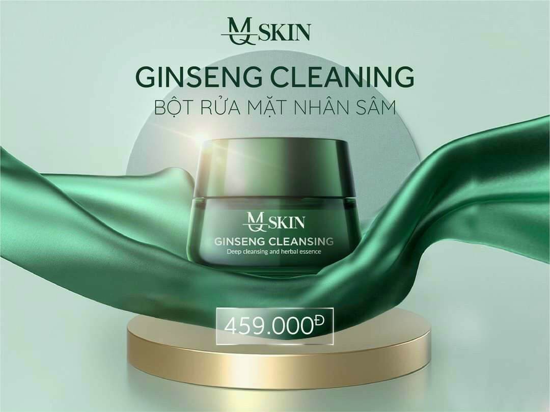 Bột rửa mặt nhân sâm mq skin 100gr