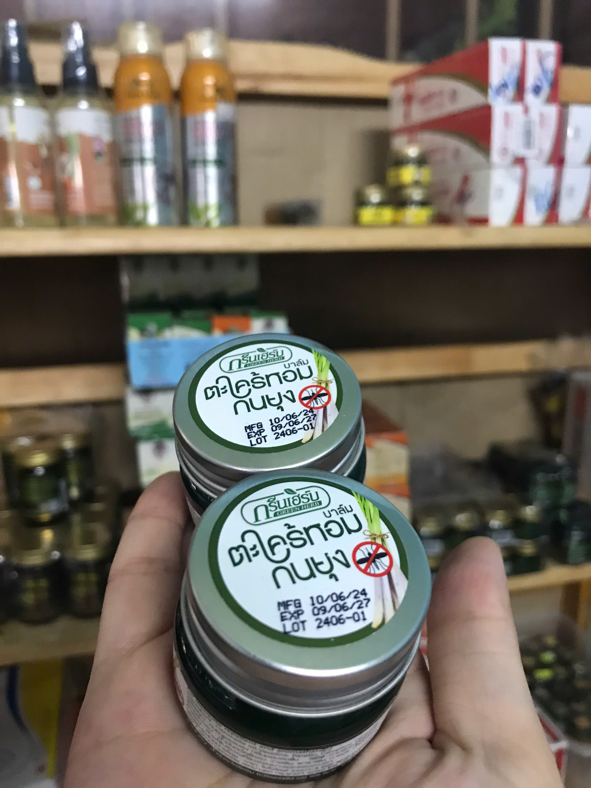 Dầu Cù Là Tinh Sả Muỗi Green Herb 20gram