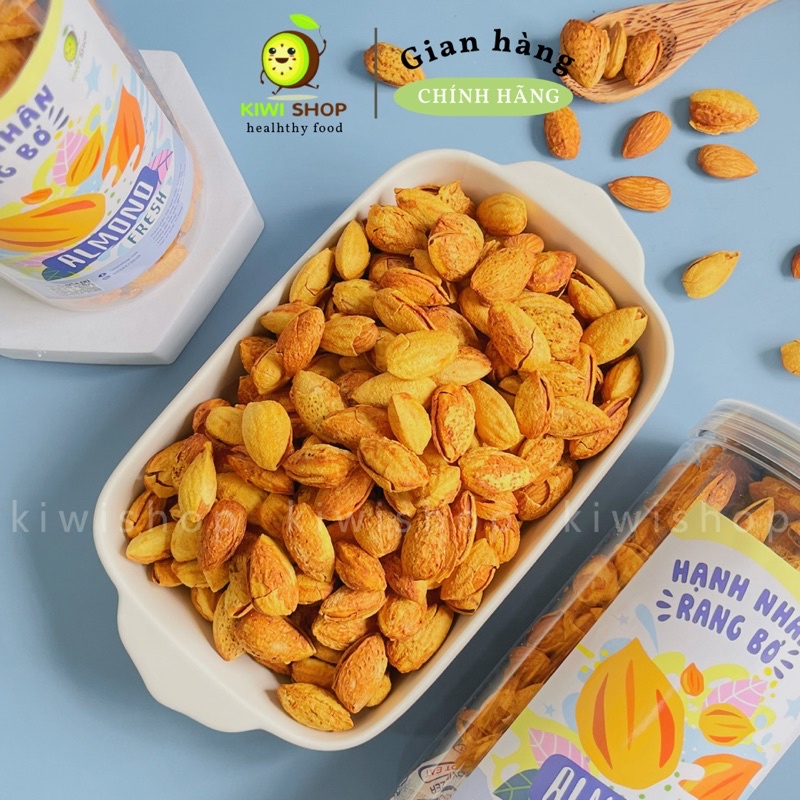 Hạnh Nhân Rang Bơ nhập khẩu Mỹ Hũ 450GR *Kiwishop*
