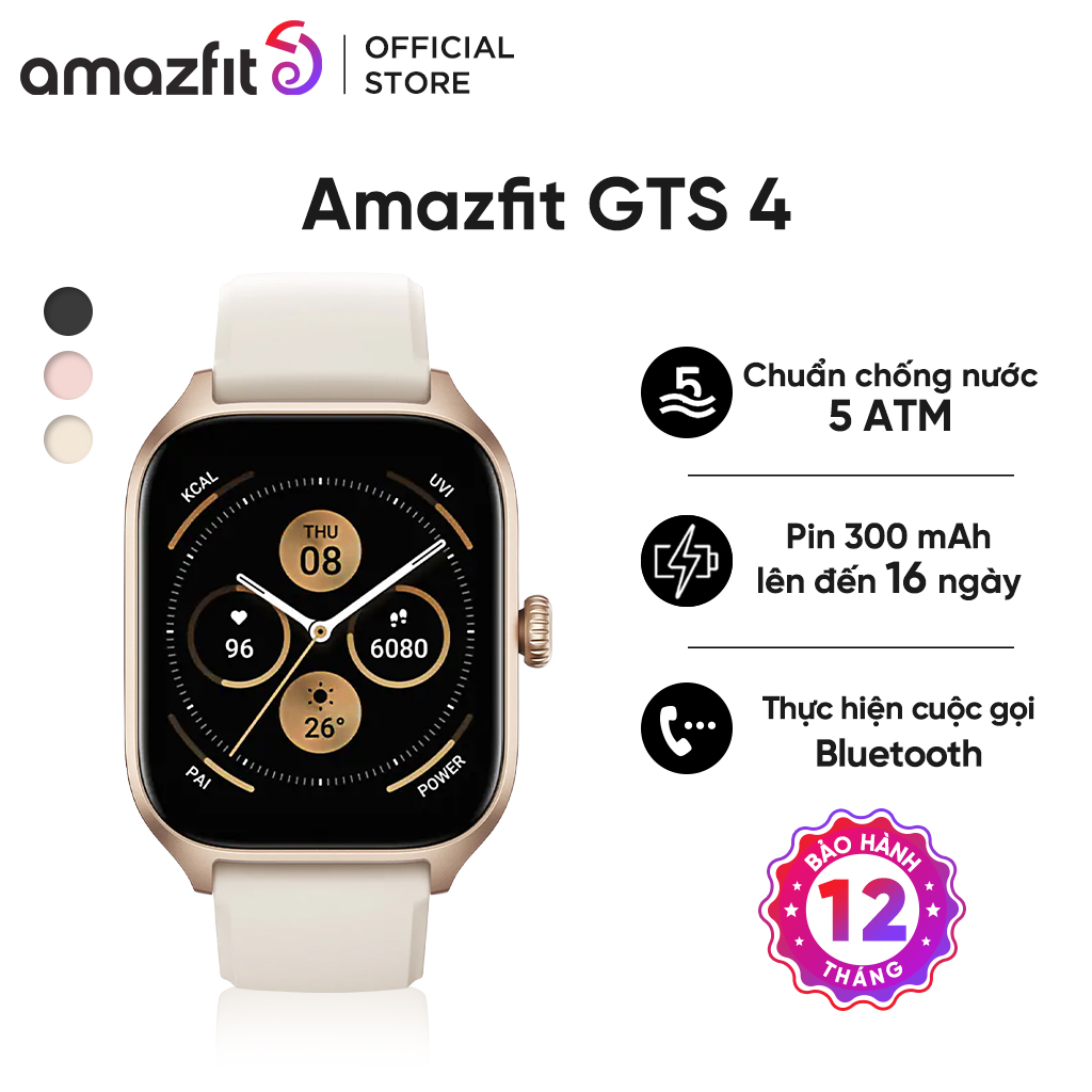 Đồng hồ thông minh Amazfit GTS 4 - Hàng chính hãng - Bảo hành 12 tháng