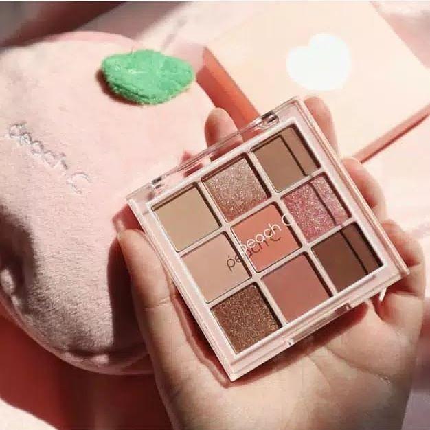 [HCM]Phấn Mắt 9 Màu Peach C Soft Mood Eyeshadow Palette #Sofl Coral