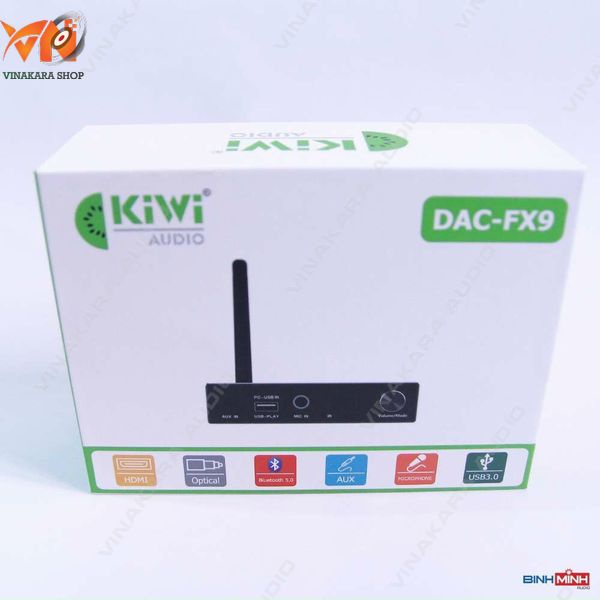 Bộ chuyển đổi Kiwi DAC FX9, Bluetooth, hỗ trợ chuyển đổi âm thanh chất lượng cao