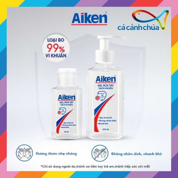 Gel Rửa Tay Khô Sạch Khuẩn Aiken 60ml