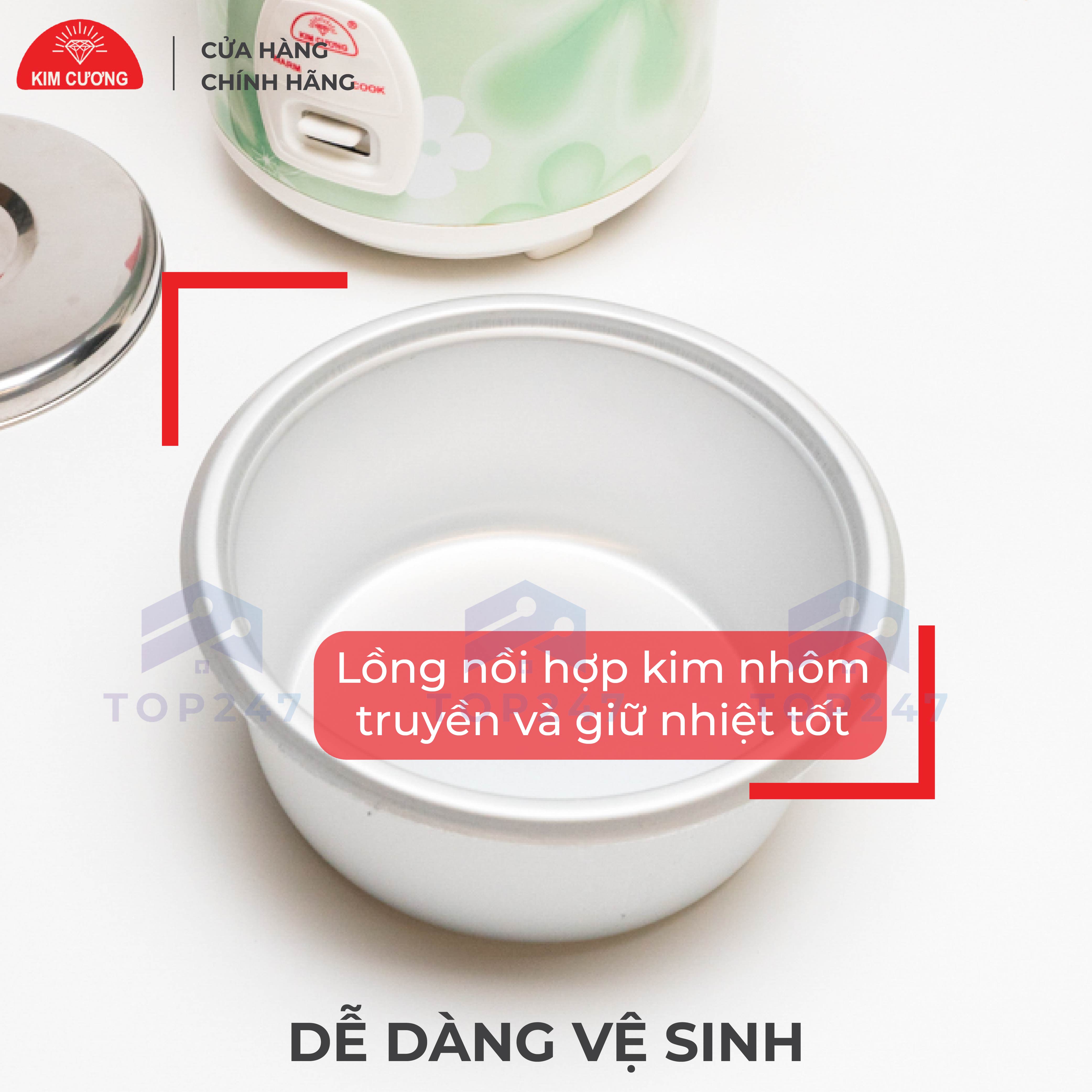 Nồi Cơm Điện Kim Cương 1.2 Lít - Nắp Rời [Bảo Hành Chính Hãng 12 Tháng]