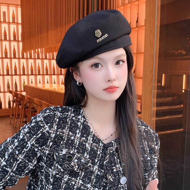 M36 mũ nồi len minmin, mũ beret phong cách hàn quốc thời trang thu đông cá tính cho nữ