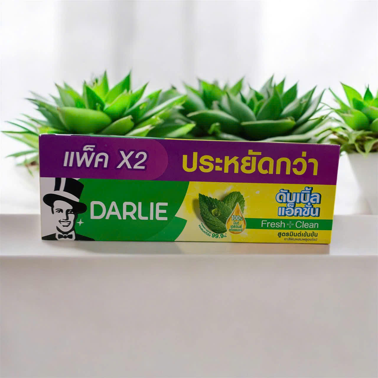 Kem đánh răng ông tây bạc hà Thái Lan (hộp 2 tuýp)