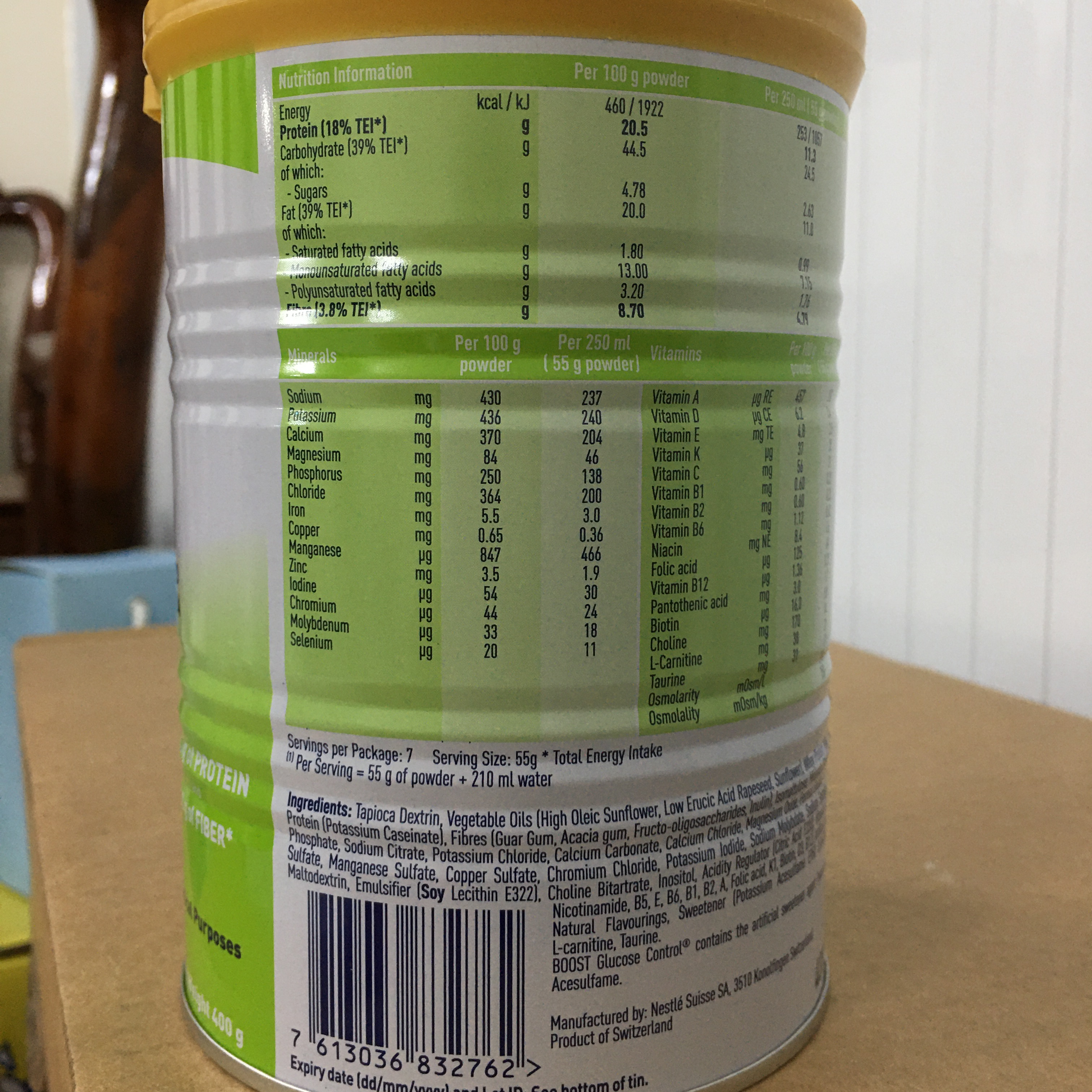 [HCM]Sữa cho người tiểu đường Boost Glucose Control 400g
