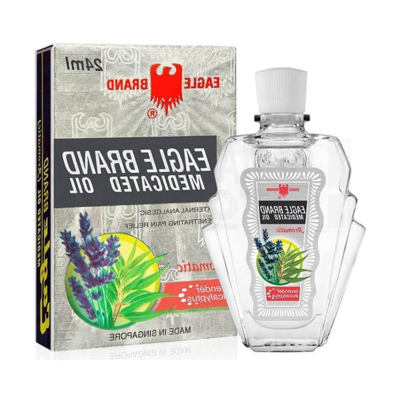 Dầu Gió Mỹ NƯỚC TRẮNG CON Ó 2 NẮP LAVENDER EAGLE BRAND