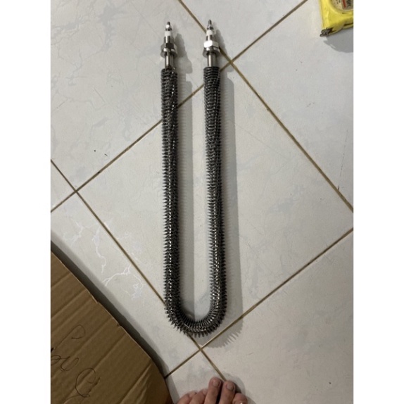Điện trở sấy khô chữ u thanh nhiệt cánh tản đốt nóng 20cm 220v 380v