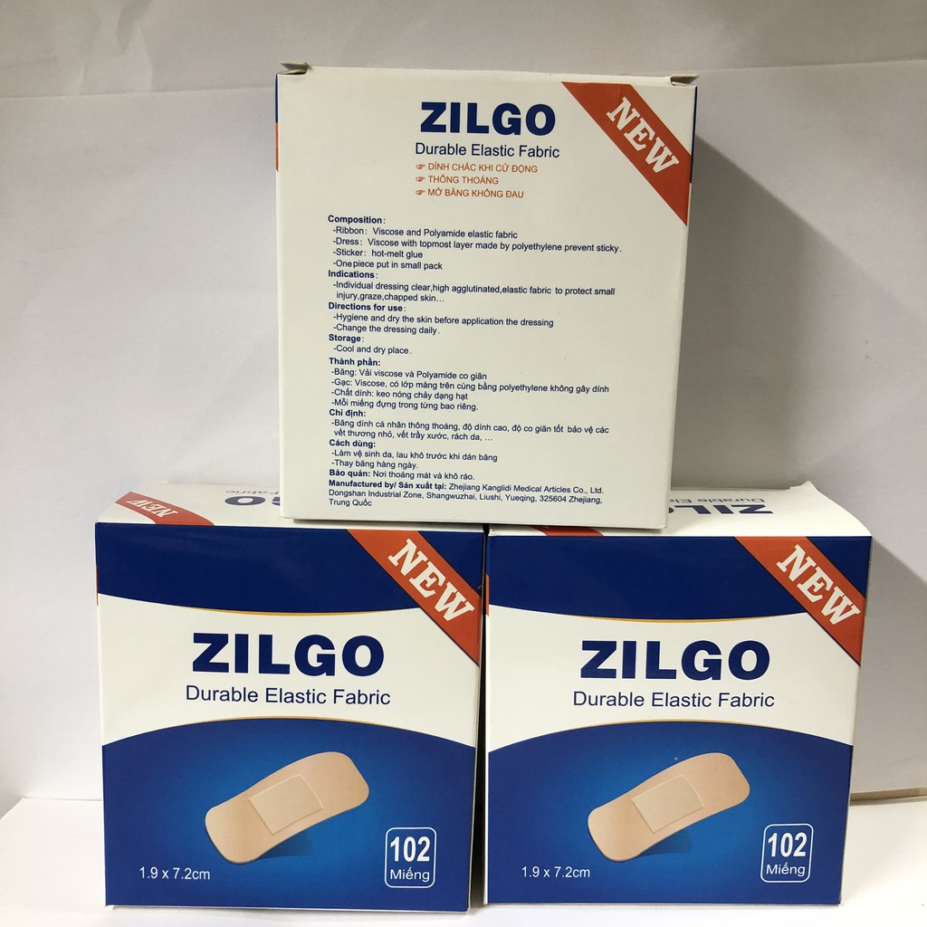 Băng Dán Cá Nhân Zilgo 102 Miếng