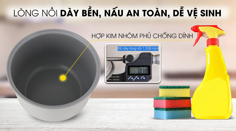 Nồi cơm điện Sharp 2.2 lít KS-223TJV-CH