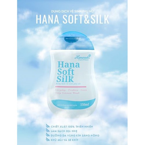 DUNG DỊCH VỆ SINH PHỤ NỮ HANAYUKI [Chính hãng-Date 2022] HANA SOFT&SILK