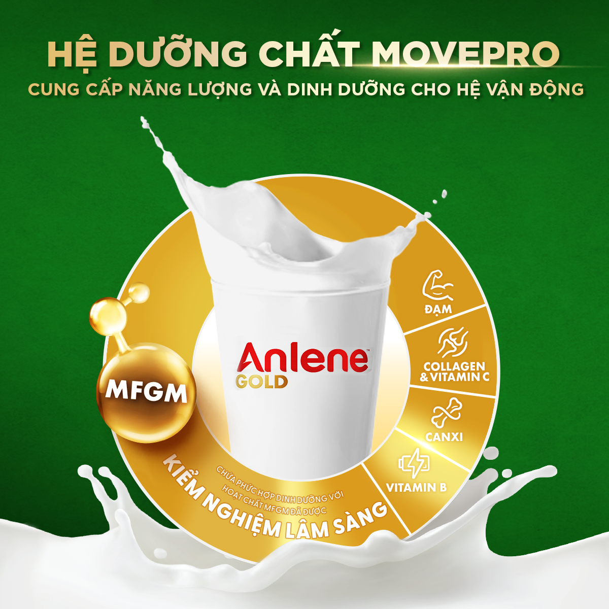 [Voucher giảm đến 26%] Combo 2 Anlene Gold 5X Vani 800g