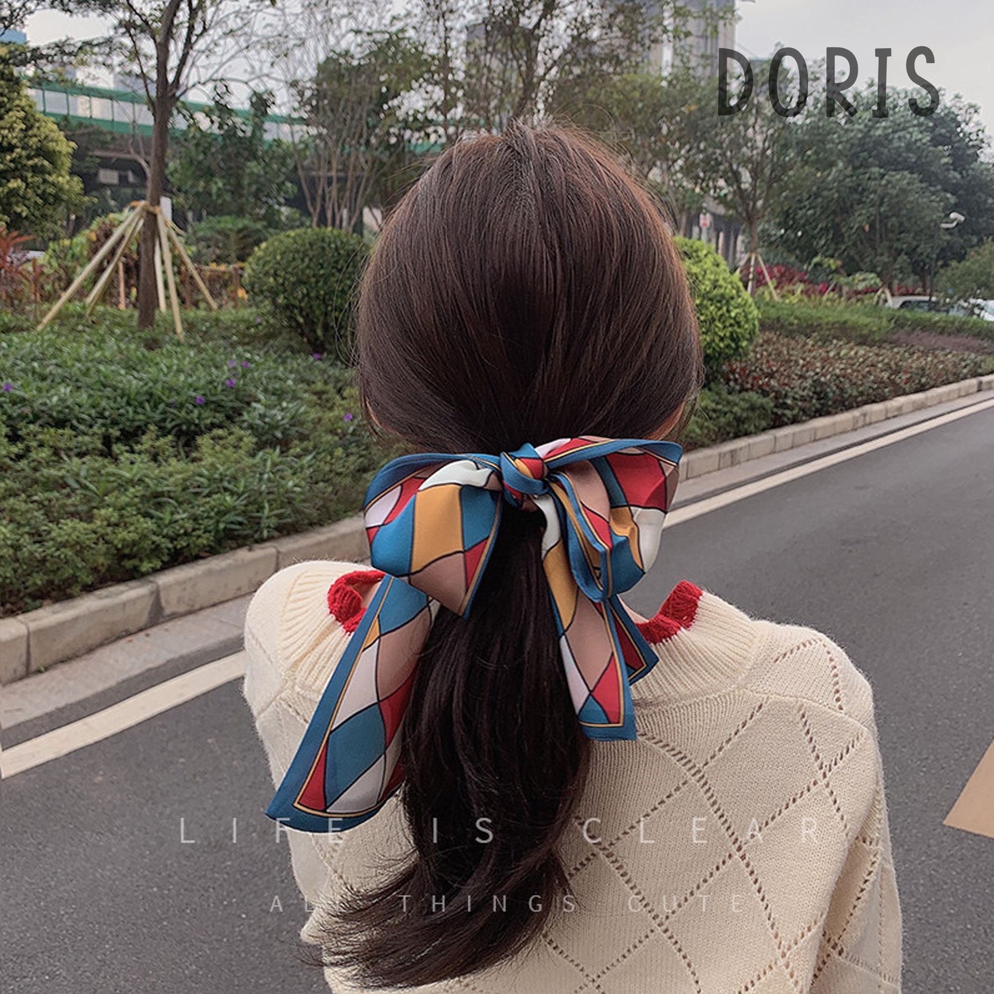 Dây cột tóc vải Đa Năng phong cách Hàn Quốc - DORIS HOUSE