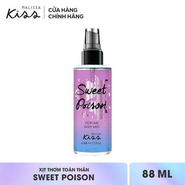 Xịt Thơm Toàn Thân Hương Nước Hoa Malissa Kiss - Hương Sweet Poison 88ml cao cấp