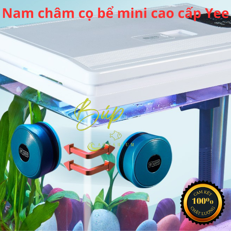 Nam châm chà hồ, cạo rêu bể cá mini cao cấp yee