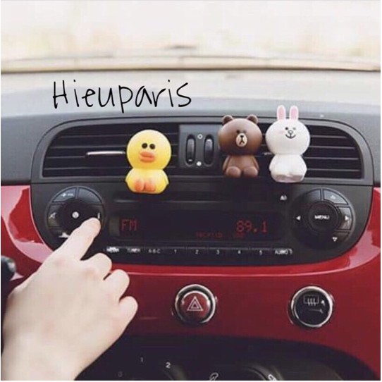 [HCM]Nước hoa thú chibi gắn trên xe hơi