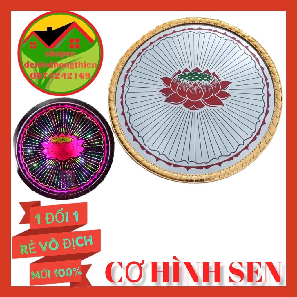 Đèn hào quang cơ và led, hình sen và hình vạn