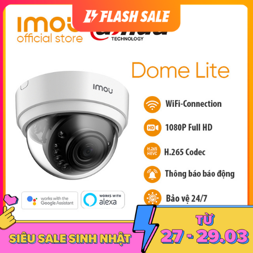 >> BÁO GIÁ DAHUA IMOU WIFI CAMERA SILICON COVER FOR CUE 2-QUẢNG CÁO SILICON CHO CUE 2 | Shopee Lazada Sendo Tiki mới nhất 144 DAHUA CAMERA IPC WIFI IMOU D22P - NGOÀI TRỜI FULL HD 1080P-Chuẩn nén H. 265+ Tầm nhìn ban đêm lớn+ Bảo hành chính hãng 2 năm