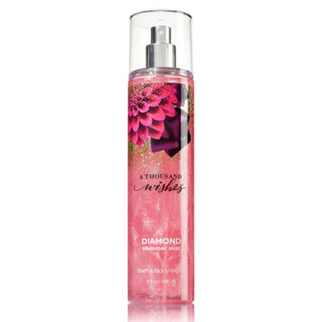 ★𝐍𝐢𝐜𝐡𝐞𝐩𝐞𝐫𝐟𝐮𝗺𝐞 Xịt thơm toàn thân có nhũ Bath and Body Works A Thousand Wishes Diamond Shimmer Mist 236ml