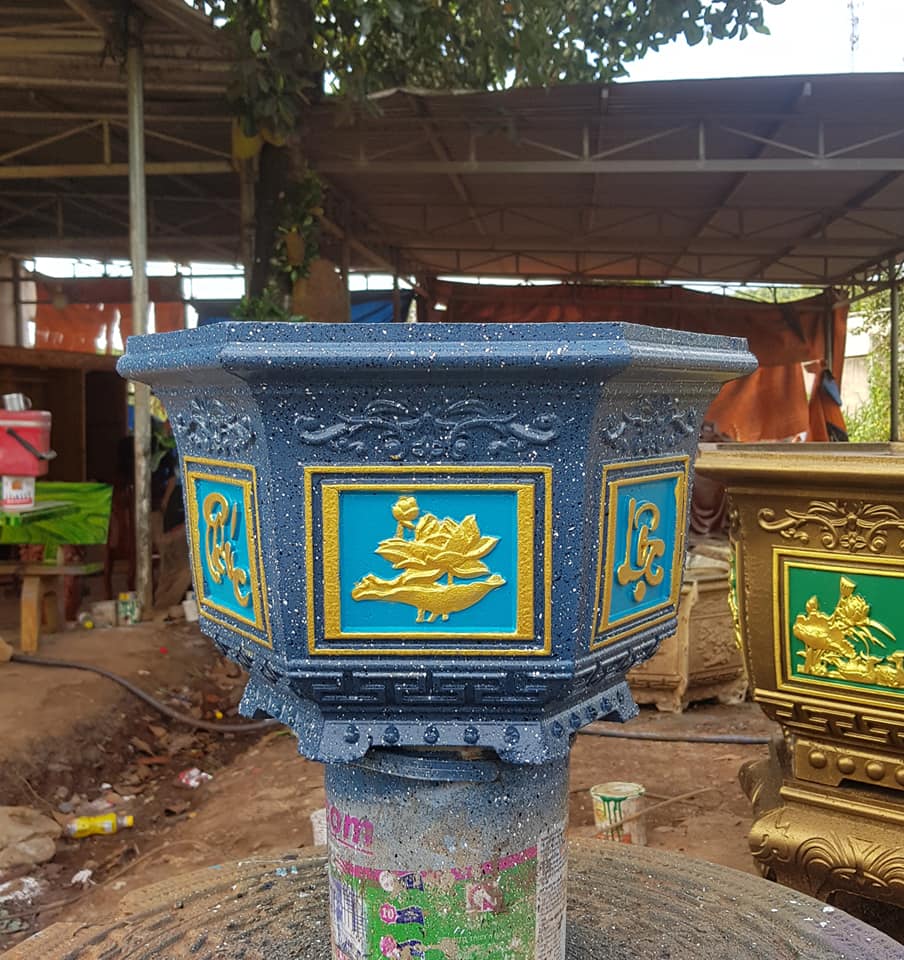 khuôn đúc chậu lục giác 38 có lòng trong (nhựa ABS)