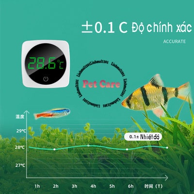 Nhiệt kế đo nhiệt độ bể cá mini cao cấp nepall