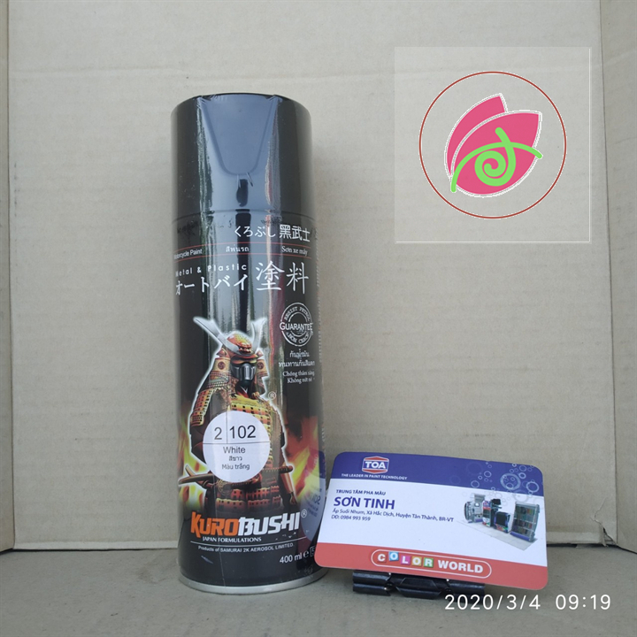 2/102 White Samurai Spray Paint 102