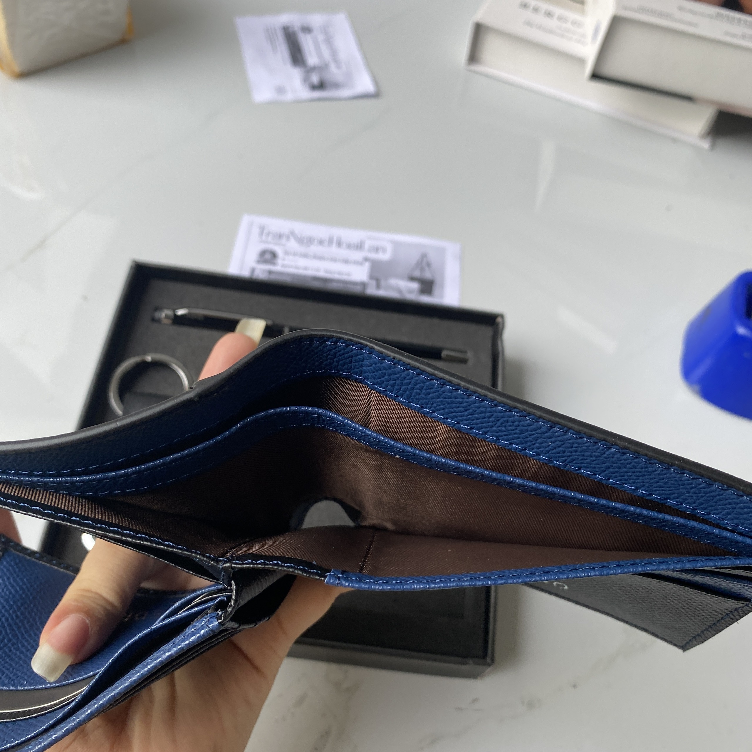 Ví nam kèm bút và móc khóa (CÁC MẪU)