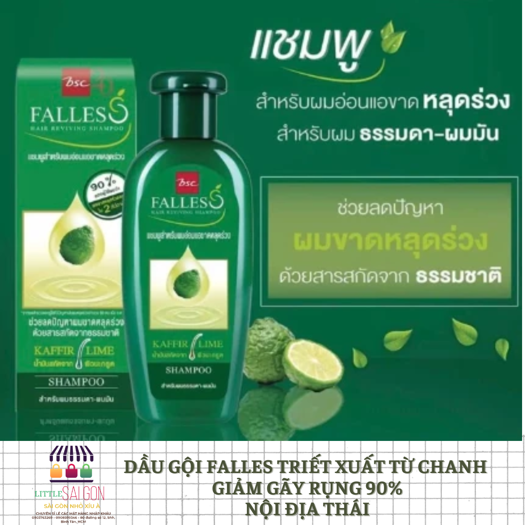 Shampoo hair restoration kaffir lime Falles hair reviving shampoo Thailand