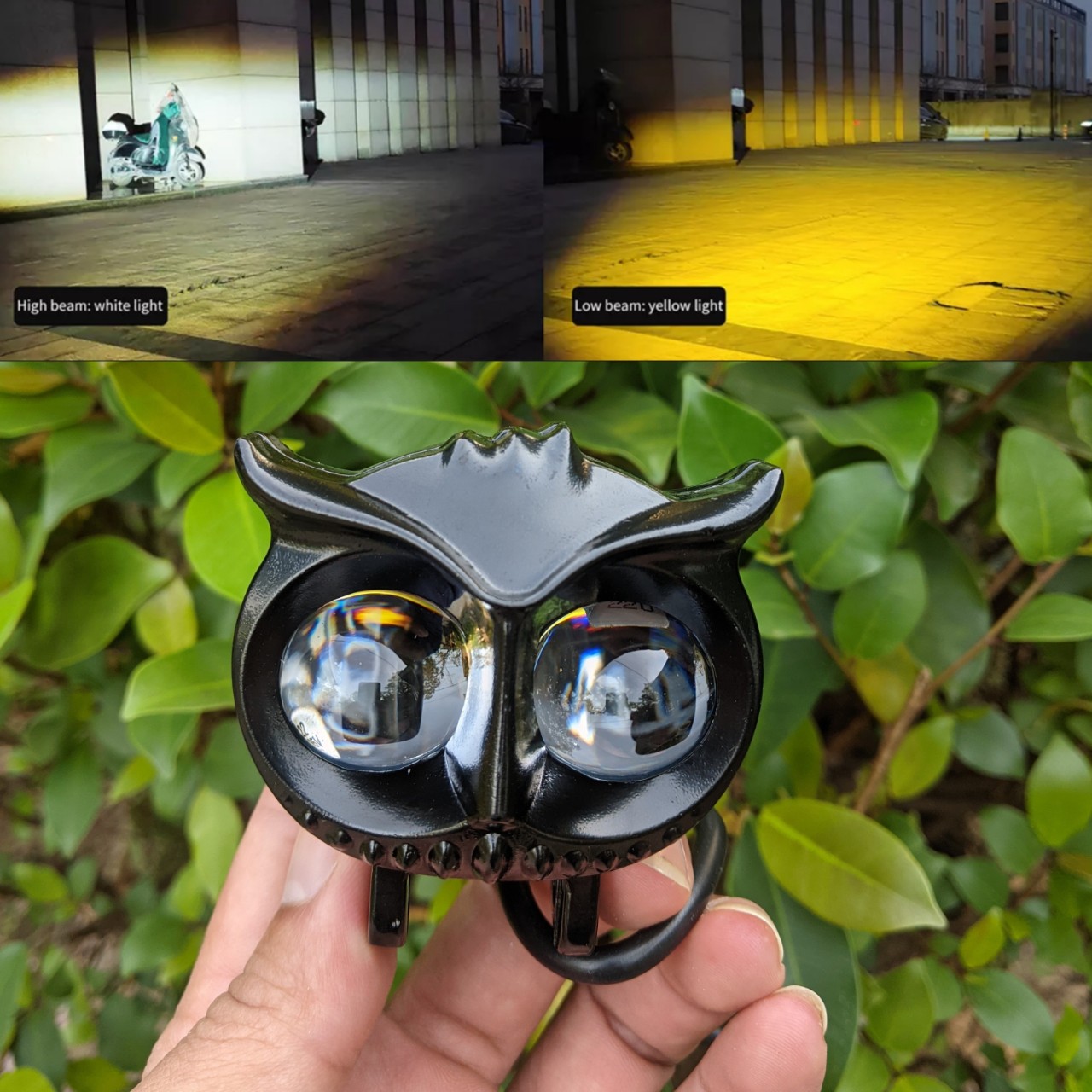 Đèn trợ sáng xe máy ô tô mắt cú X22 Pro 45W 2 mắt led siêu sáng cốt vàng pha trắng cho khách víp, phụ kiện xe máy