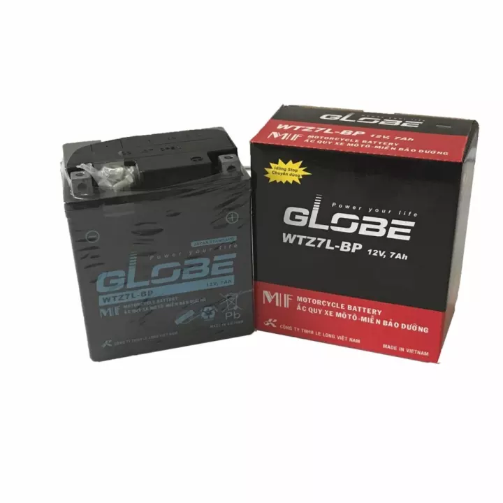 Bình ắc quy GLOBE WTZ7L-BP 12V-7Ah