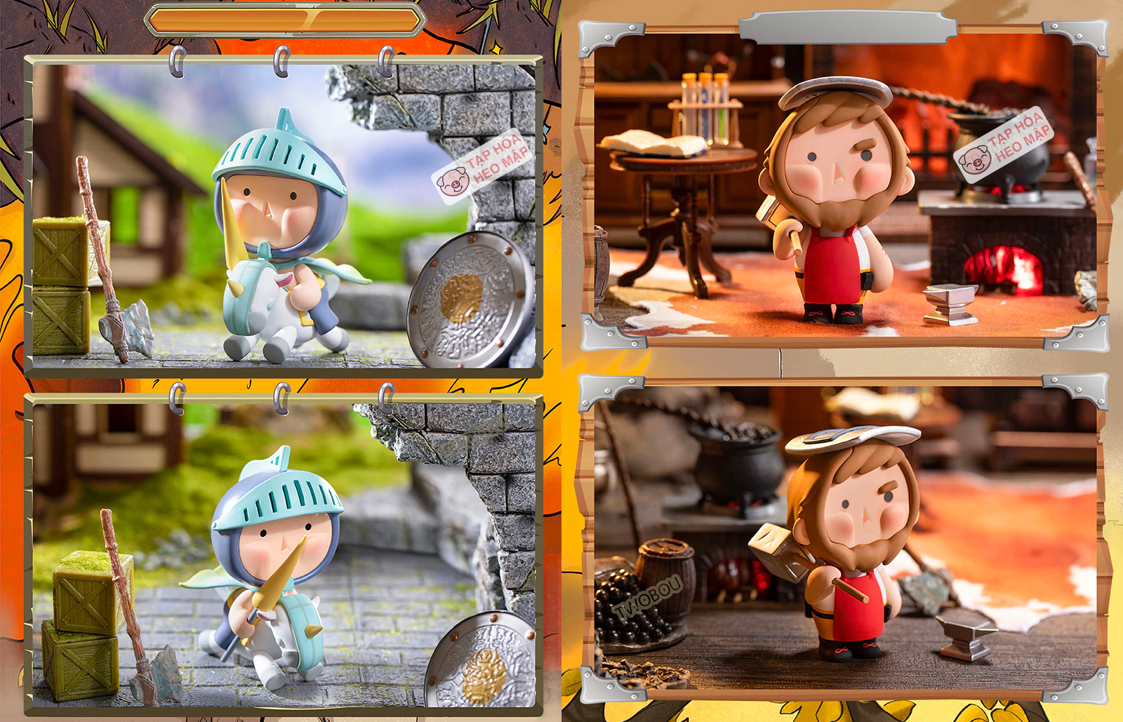 [Sẵn hàng Blind Box - Hộp Mù] Mô hình hiệp sĩ HERO EXPEDITION ★TạpHóaHeoMập★