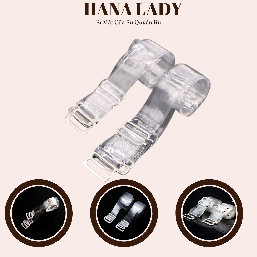 Dây áo ngực trong suốt quai áo lót, một cặp dây áo thay thế tiện dụng DT023.