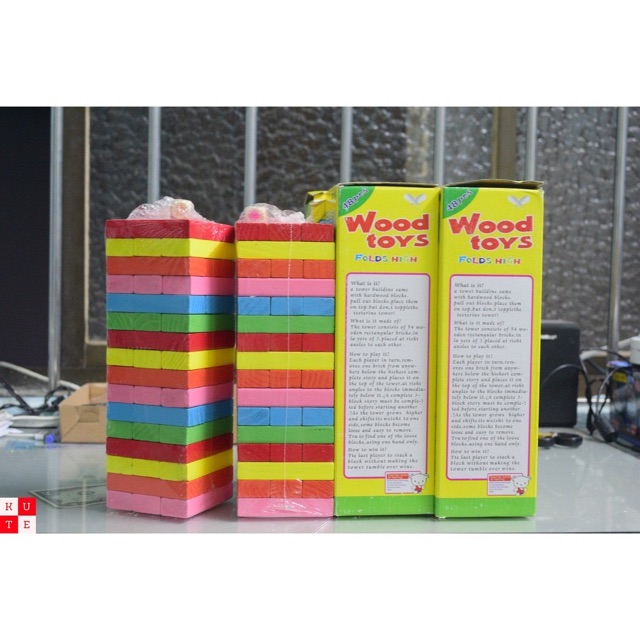 [HCM]Bộ Đồ Chơi Rút Gỗ 54 thanh loại 5cm