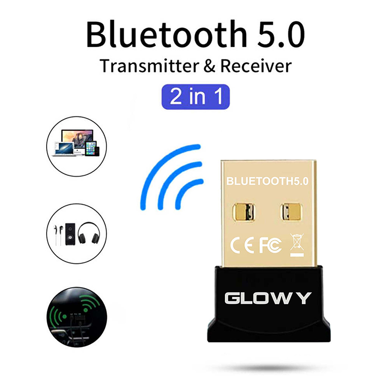 Bộ thu Bluetooth 5.0 _ USB Bluetooth Gloway GL508 _ Bảo hành trọn đời